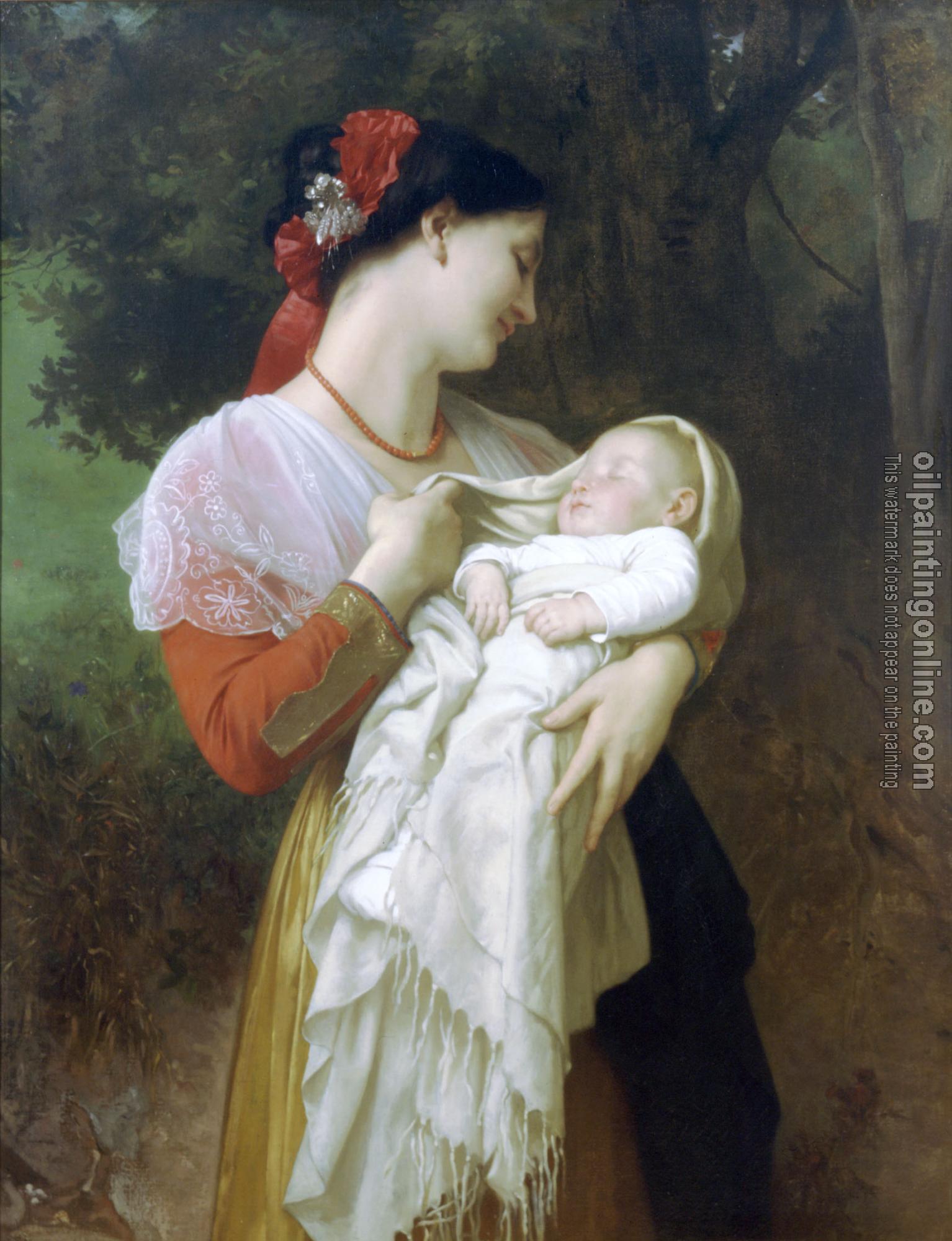 Bouguereau, William-Adolphe - Admiration Maternelle( Maternal Admiration)